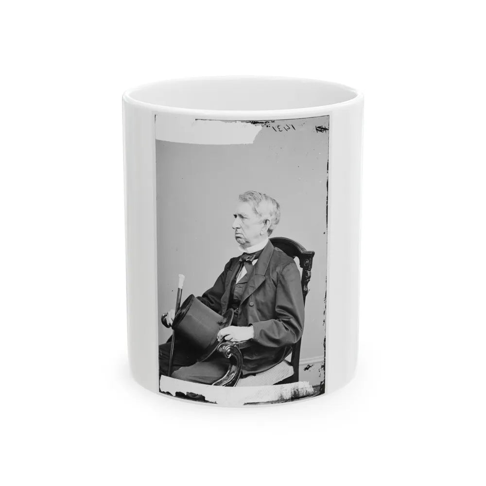 Portrait Of Secretary Of State William H. Seward, Officer Of The United States Government (U.S. Civil War) White Coffee Mug-11oz-Go Mug Yourself