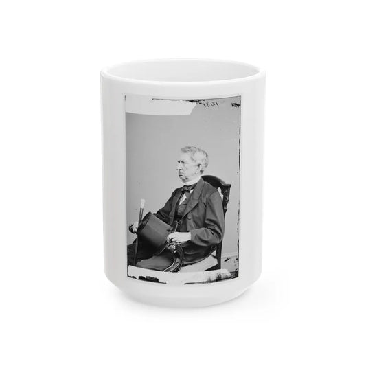 Portrait Of Secretary Of State William H. Seward, Officer Of The United States Government (U.S. Civil War) White Coffee Mug-15oz-Go Mug Yourself