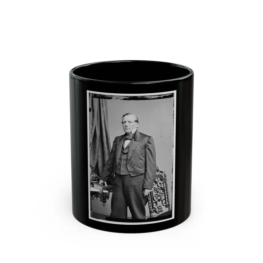 Portrait Of Secretary Of The Interior John P. Usher, Officer Of The United States Government (U.S. Civil War) Black Coffee Mug-11oz-Go Mug Yourself