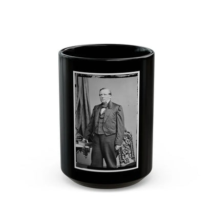 Portrait Of Secretary Of The Interior John P. Usher, Officer Of The United States Government (U.S. Civil War) Black Coffee Mug-15oz-Go Mug Yourself