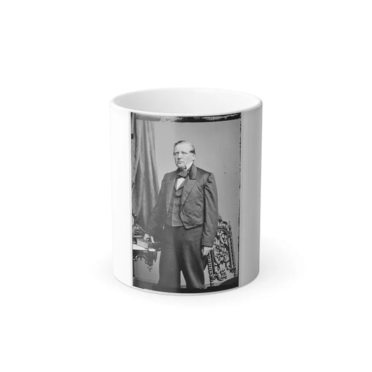 Portrait of Secretary of the Interior John P. Usher, Officer of the United States Government (U.S. Civil War) Color Changing Coffee Mug 11oz-11oz-Go Mug Yourself