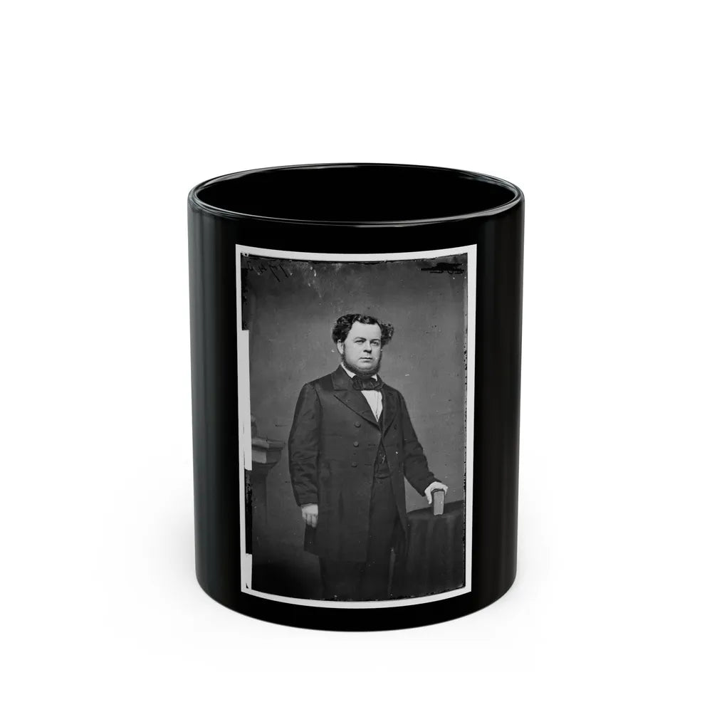 Portrait Of Secretary Of The Navy Stephen R. Mallory, Officer Of The Confederate States Government (U.S. Civil War) Black Coffee Mug-11oz-Go Mug Yourself