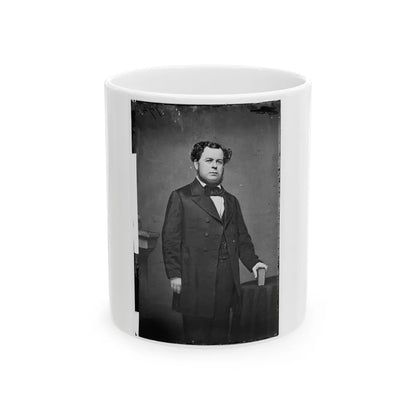 Portrait Of Secretary Of The Navy Stephen R. Mallory, Officer Of The Confederate States Government (U.S. Civil War) White Coffee Mug-11oz-Go Mug Yourself