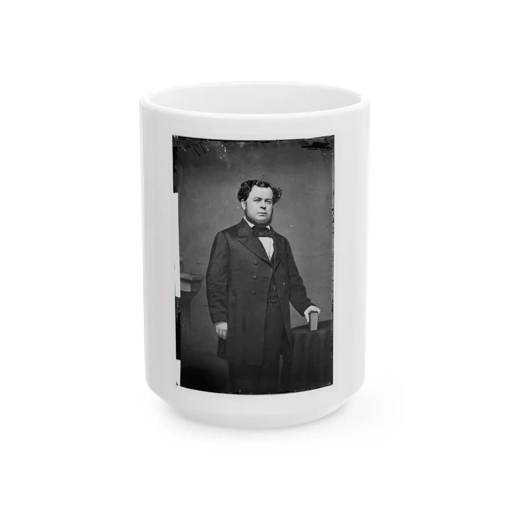 Portrait Of Secretary Of The Navy Stephen R. Mallory, Officer Of The Confederate States Government (U.S. Civil War) White Coffee Mug-15oz-Go Mug Yourself