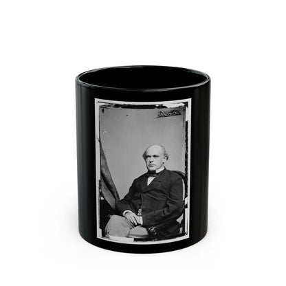 Portrait Of Secretary Of The Treasury Salmon P. Chase, Officer Of The United States Government (U.S. Civil War) Black Coffee Mug-11oz-Go Mug Yourself