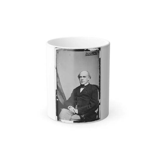 Portrait of Secretary of the Treasury Salmon P. Chase, Officer of the United States Government (U.S. Civil War) Color Changing Coffee Mug 11oz-11oz-Go Mug Yourself