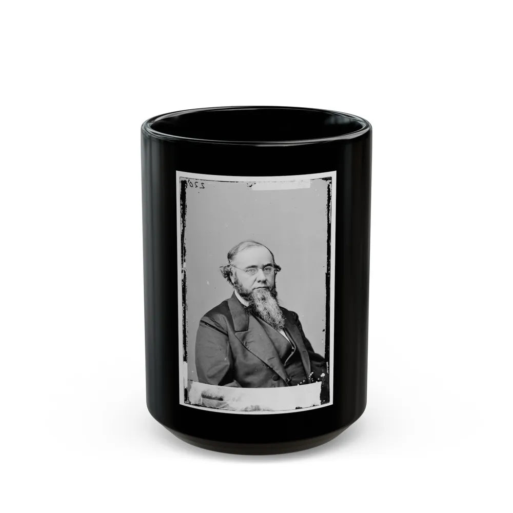 Portrait Of Secretary Of War Edwin M. Stanton, Officer Of The United States Government (U.S. Civil War) Black Coffee Mug-15oz-Go Mug Yourself