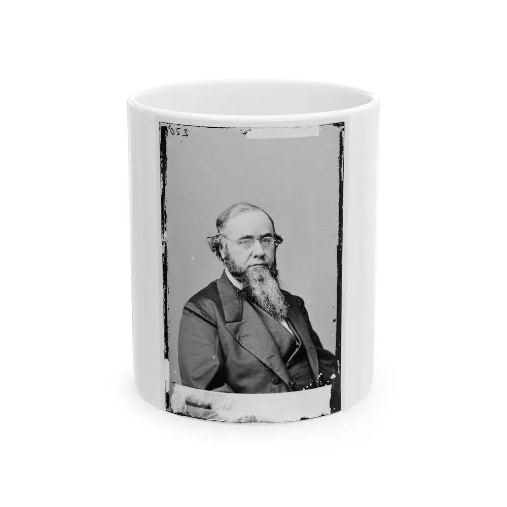 Portrait Of Secretary Of War Edwin M. Stanton, Officer Of The United States Government (U.S. Civil War) White Coffee Mug-11oz-Go Mug Yourself