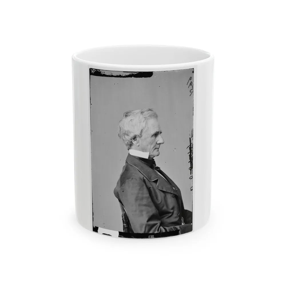 Portrait Of Secretary Of War Simon Cameron, Officer Of The United States Government (U.S. Civil War) White Coffee Mug-11oz-Go Mug Yourself