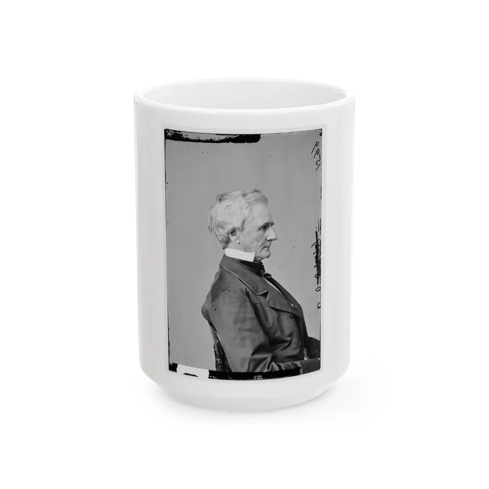 Portrait Of Secretary Of War Simon Cameron, Officer Of The United States Government (U.S. Civil War) White Coffee Mug-15oz-Go Mug Yourself