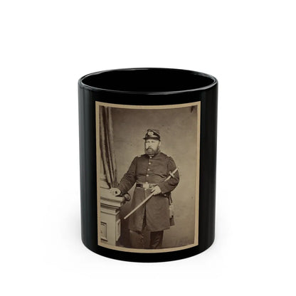 Portrait Of Union Officer Holding A Sword In His Arm (U.S. Civil War) Black Coffee Mug-11oz-Go Mug Yourself