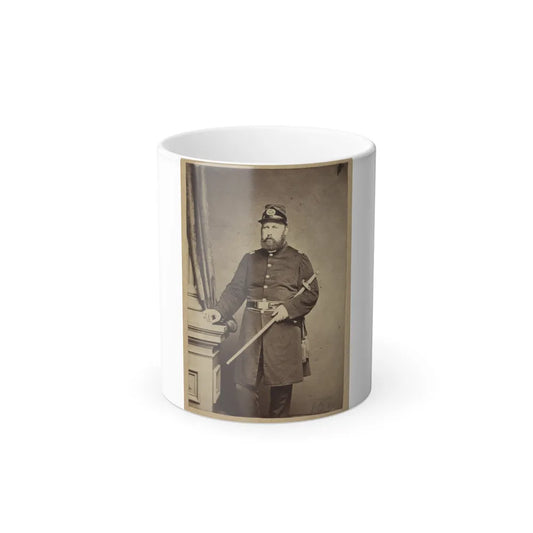 Portrait of Union Officer Holding a Sword in His Arm (U.S. Civil War) Color Changing Coffee Mug 11oz-11oz-Go Mug Yourself