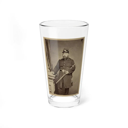 Portrait Of Union Officer Holding A Sword In His Arm (U.S. Civil War) Pint Glass 16oz 16oz - Go Mug Yourself