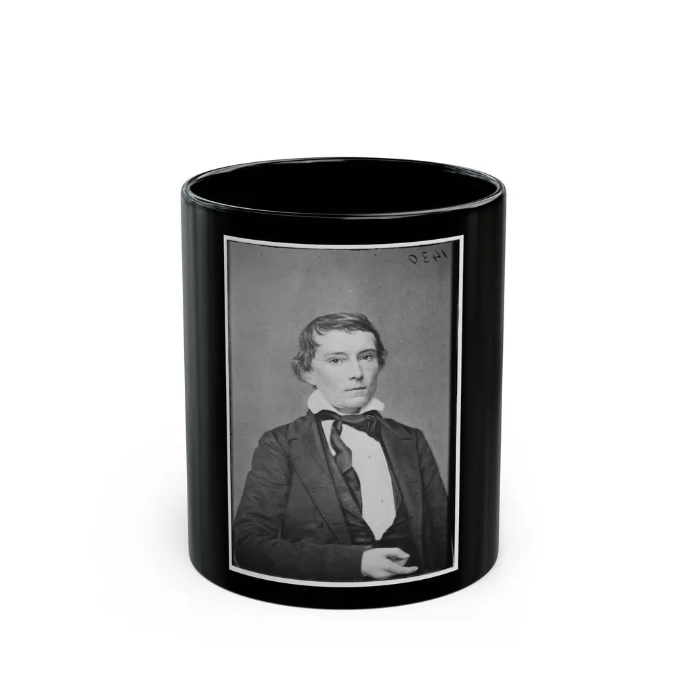 Portrait Of Vice President Alexander Stephens, Officer Of The Confederate States Government (U.S. Civil War) Black Coffee Mug-11oz-Go Mug Yourself