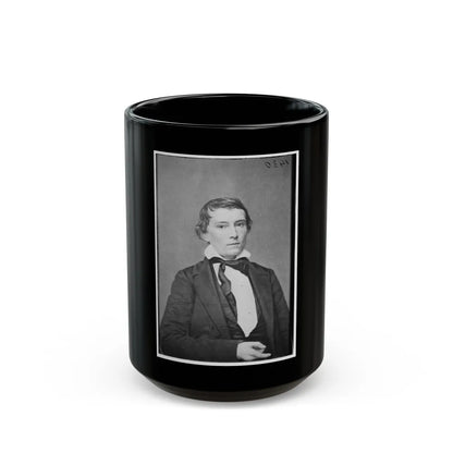 Portrait Of Vice President Alexander Stephens, Officer Of The Confederate States Government (U.S. Civil War) Black Coffee Mug-15oz-Go Mug Yourself