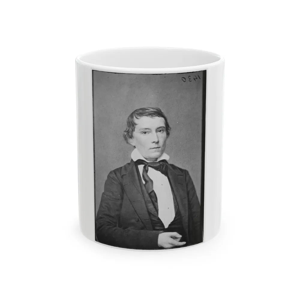 Portrait Of Vice President Alexander Stephens, Officer Of The Confederate States Government (U.S. Civil War) White Coffee Mug-11oz-Go Mug Yourself