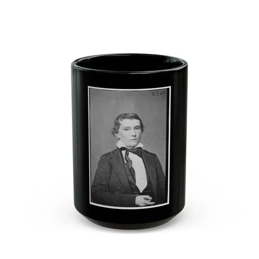 Portrait Of Vice President Alexander Stephens, Officer Of The Confederate States Government (U.S. Civil War) Black Coffee Mug 15oz - Go Mug Yourself