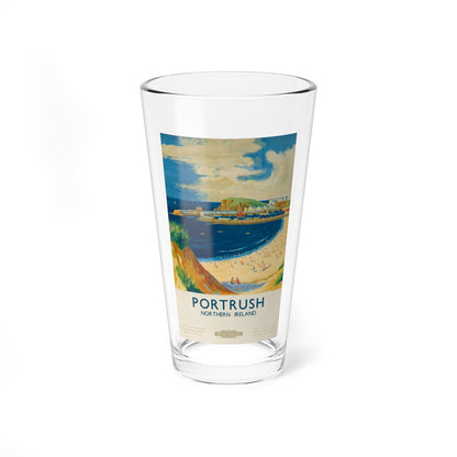 Portrush, Northern Ireland, British Railways (Magazine Illustration) Pint Glass 16oz-16oz-Go Mug Yourself