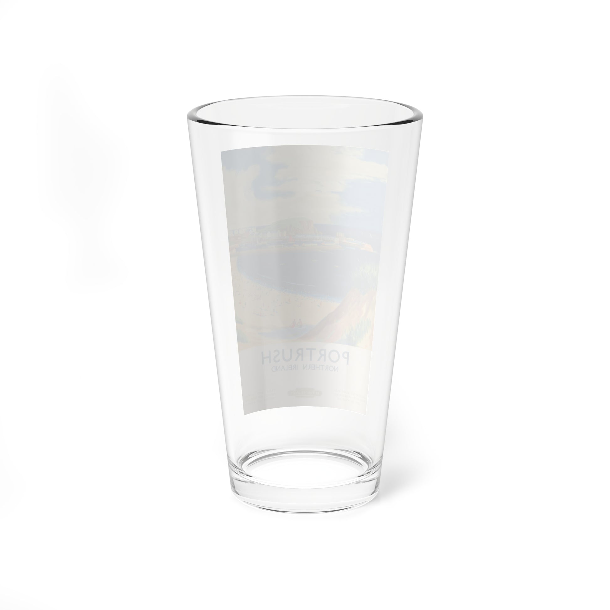 Portrush, Northern Ireland, British Railways (Magazine Illustration) Pint Glass 16oz-Go Mug Yourself