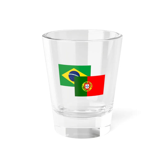 Portugal-Brazil Flag (Brazil) Shot Glass 1.5oz 1.5oz - Go Mug Yourself