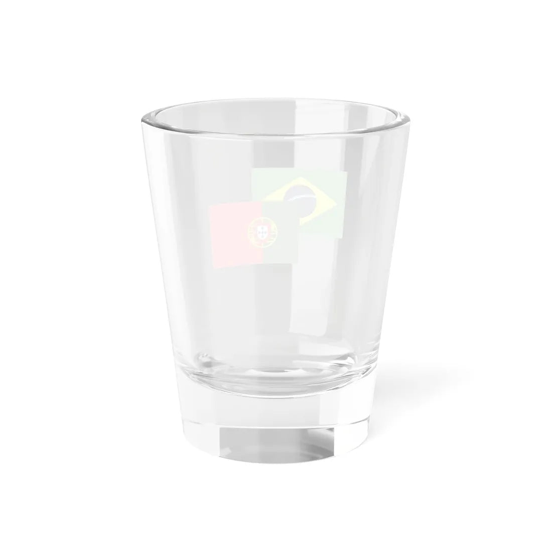 Portugal-Brazil Flag (Brazil) Shot Glass 1.5oz - Go Mug Yourself