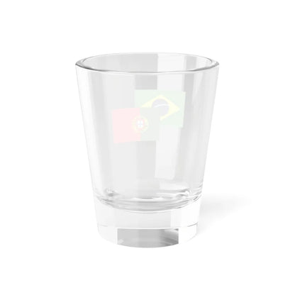 Portugal-Brazil Flag (Brazil) Shot Glass 1.5oz - Go Mug Yourself