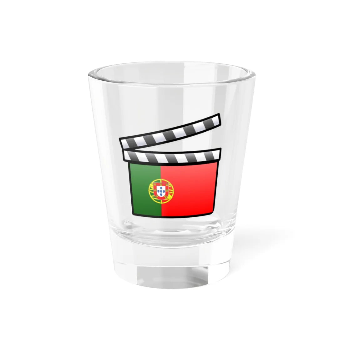 Portugal film clapperboard (Portugal) Shot Glass 1.5oz 1.5oz - Go Mug Yourself