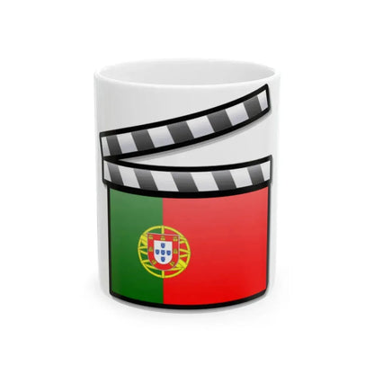 Portugal film clapperboard (Portugal) White Coffee Mug 11oz - Go Mug Yourself