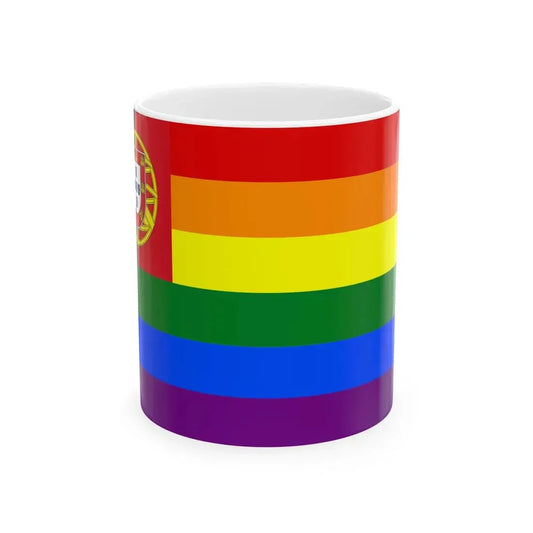 Portugal Gay flag (Portugal) White Coffee Mug 11oz - Go Mug Yourself