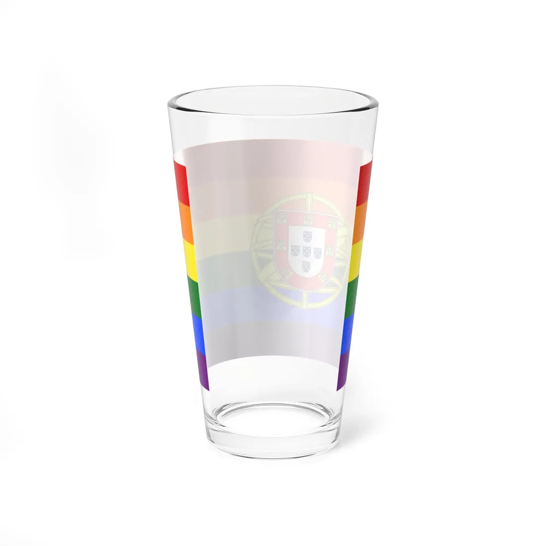 Portugal LGBT flag (Portugal) Pint Glass 16oz - Go Mug Yourself
