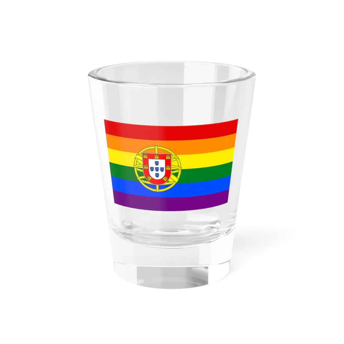 Portugal LGBT flag (Portugal) Shot Glass 1.5oz 1.5oz - Go Mug Yourself