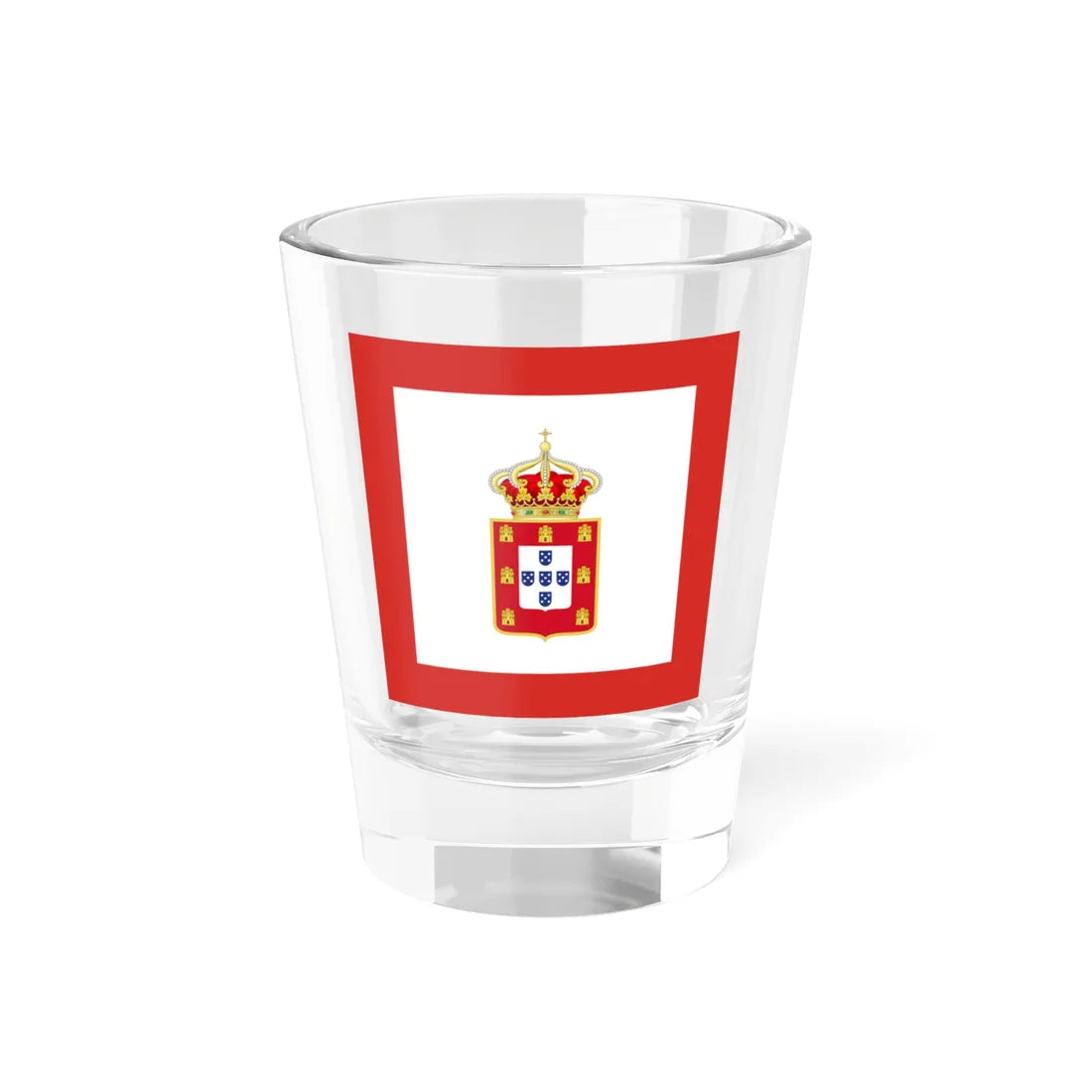 Portuguese Naval Jack 1828 (Portugal) Shot Glass 1.5oz 1.5oz - Go Mug Yourself