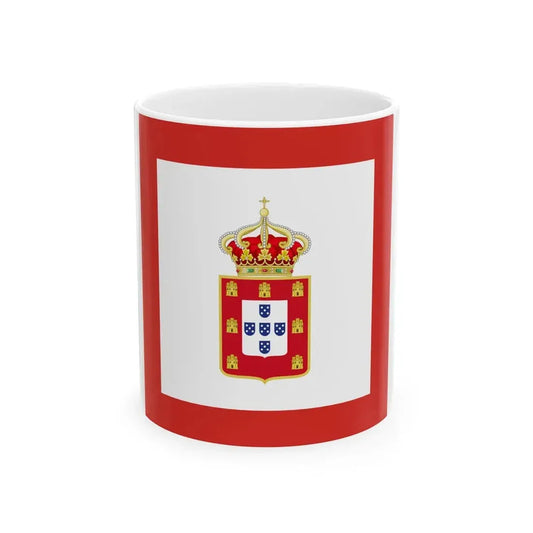 Portuguese Naval Jack 1828 (Portugal) White Coffee Mug 11oz - Go Mug Yourself