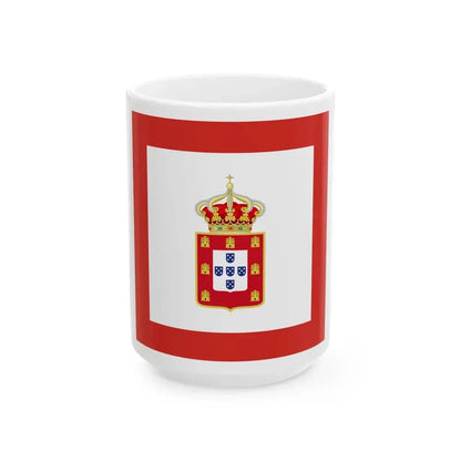 Portuguese Naval Jack 1828 (Portugal) White Coffee Mug 15oz - Go Mug Yourself