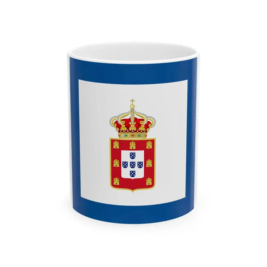 Portuguese Naval Jack 1833 (Portugal) White Coffee Mug 11oz - Go Mug Yourself