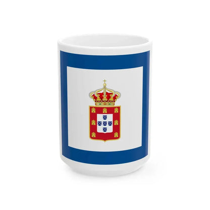 Portuguese Naval Jack 1833 (Portugal) White Coffee Mug 15oz - Go Mug Yourself