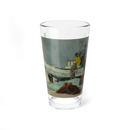 Portuguese Nets, 1981 (Magazine Illustration) Pint Glass 16oz-16oz-Go Mug Yourself