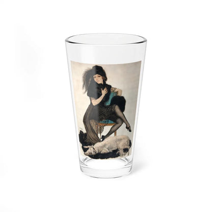 Posing, 1920 (Magazine Illustration) Pint Glass 16oz-16oz-Go Mug Yourself