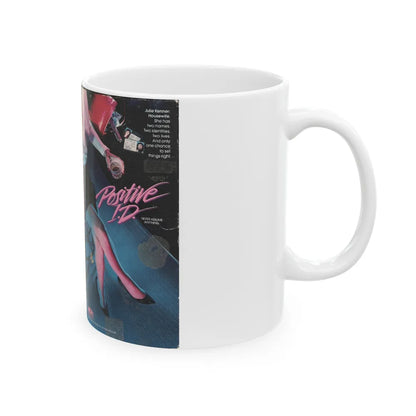 POSITIVE ID (VHS COVER) - White Coffee Mug-Go Mug Yourself