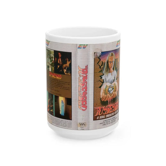 POSSESSED (VHS COVER) - White Coffee Mug 15oz - Go Mug Yourself