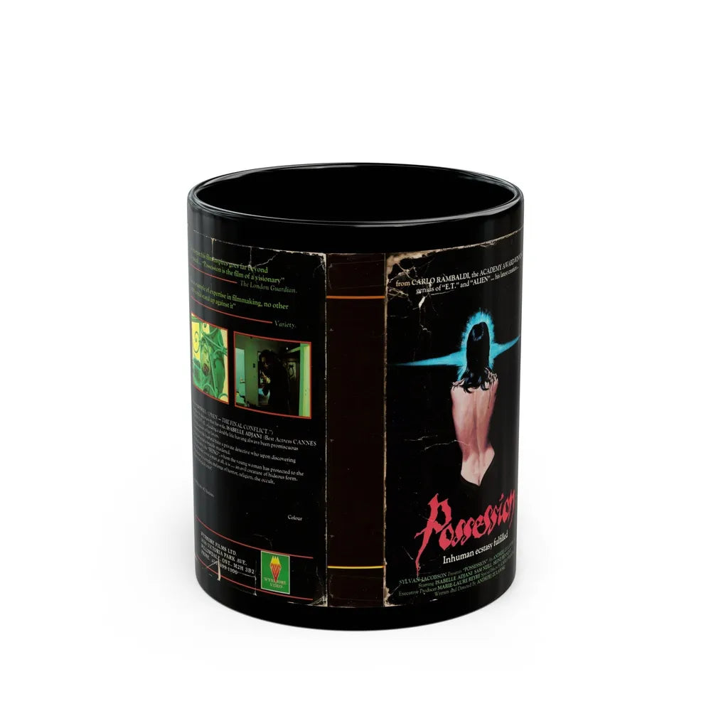 POSSESSION INHUMAN ECSTASY FULFILLED (VHS COVER) - Black Coffee Mug-11oz-Go Mug Yourself