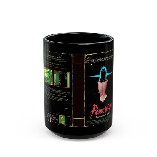 POSSESSION INHUMAN ECSTASY FULFILLED (VHS COVER) - Black Coffee Mug-15oz-Go Mug Yourself