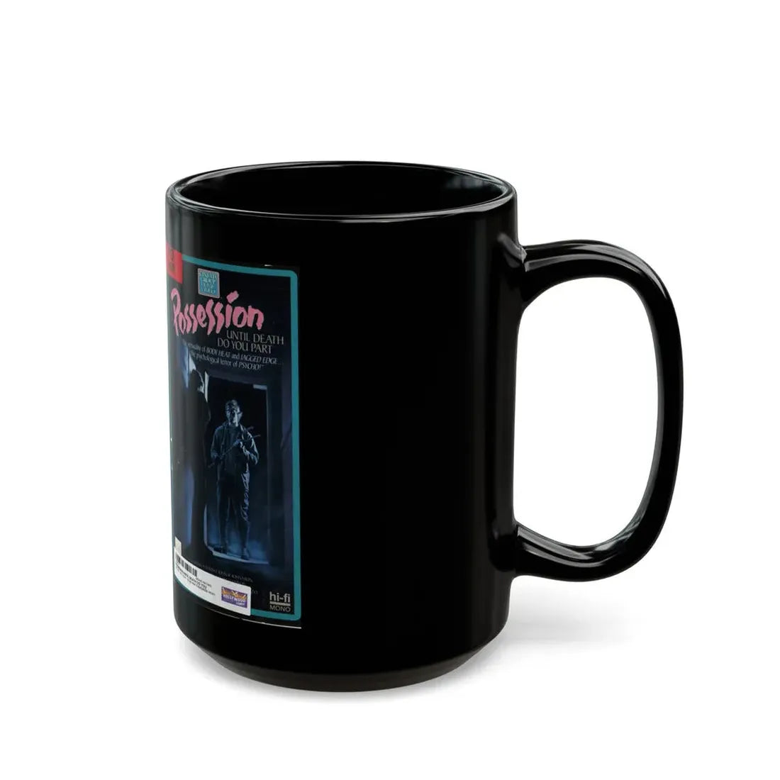 POSSESSION UNTIL DEATH DO YOU PART (VHS COVER) - Black Coffee Mug - Go Mug Yourself
