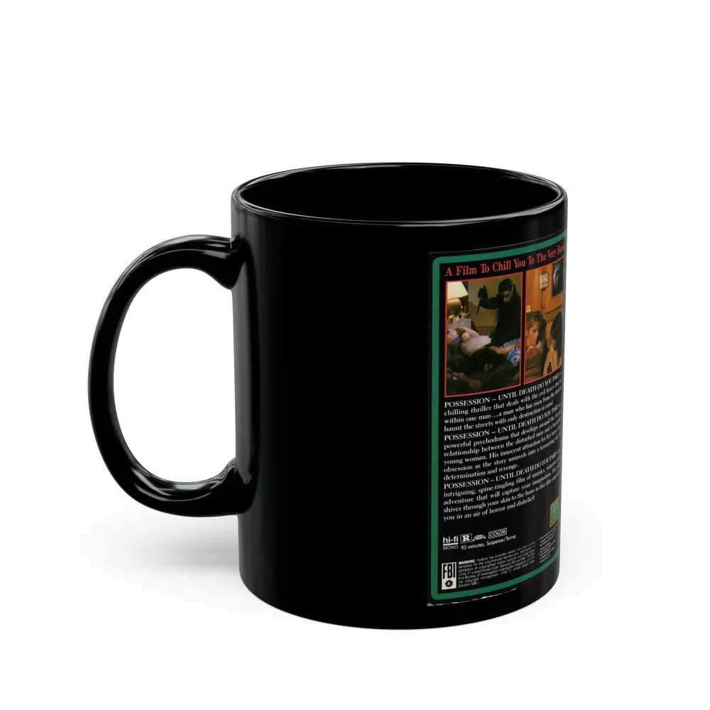 POSSESSION UNTIL DEATH DO YOU PART (VHS COVER) - Black Coffee Mug-Go Mug Yourself