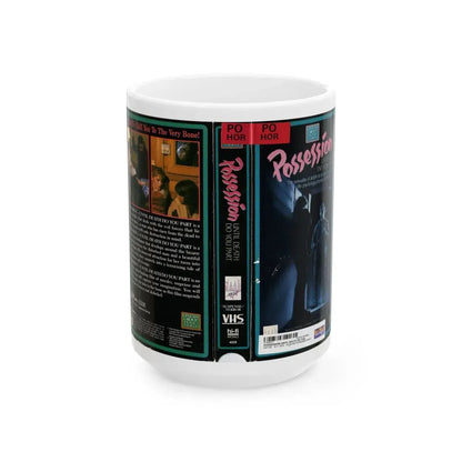 POSSESSION UNTIL DEATH DO YOU PART (VHS COVER) - White Coffee Mug 15oz - Go Mug Yourself