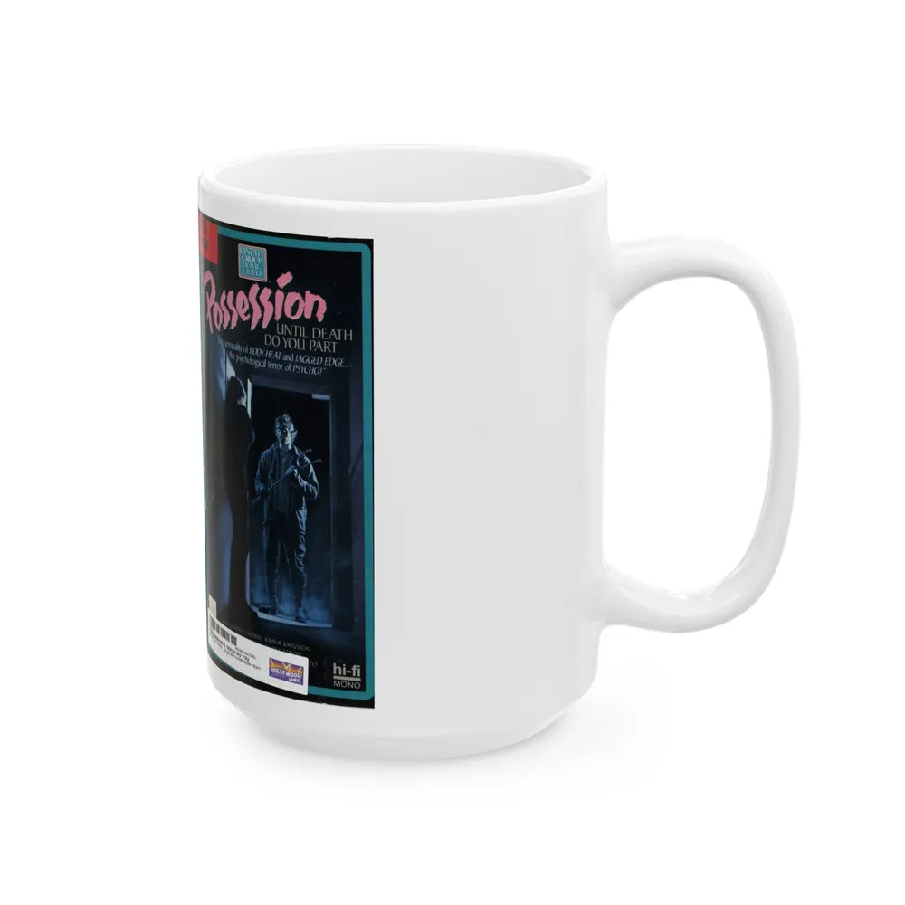 POSSESSION UNTIL DEATH DO YOU PART (VHS COVER) - White Coffee Mug-Go Mug Yourself