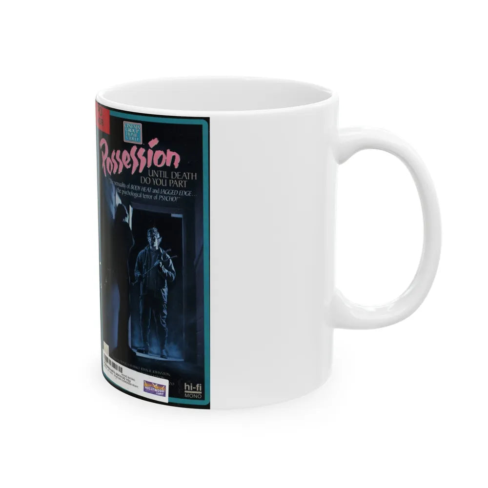 POSSESSION UNTIL DEATH DO YOU PART (VHS COVER) - White Coffee Mug-Go Mug Yourself