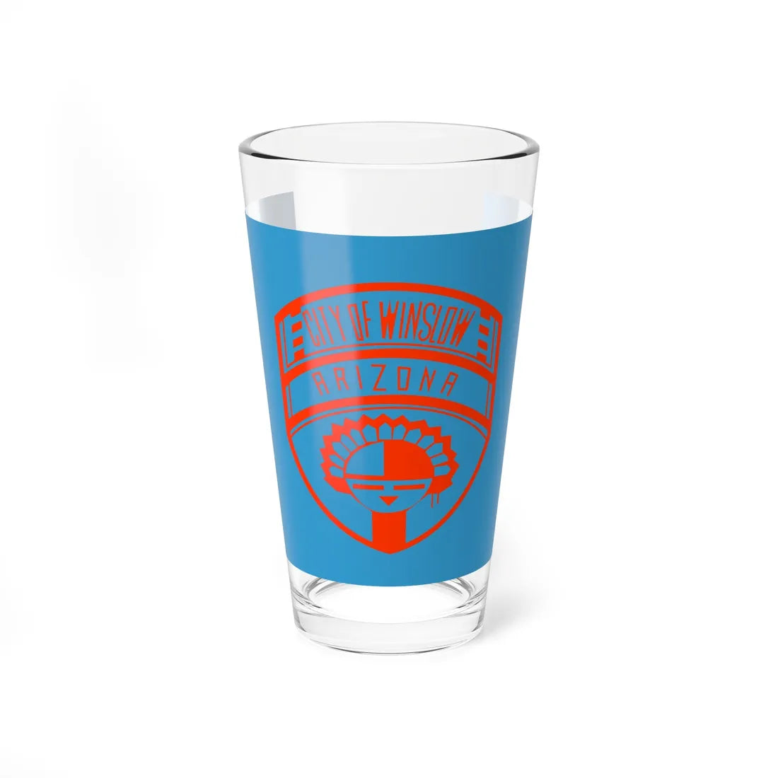 Possible former flag of Winslow Arizona (United States) Pint Glass 16oz 16oz - Go Mug Yourself