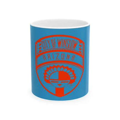 Possible former flag of Winslow Arizona (United States) White Coffee Mug 11oz - Go Mug Yourself