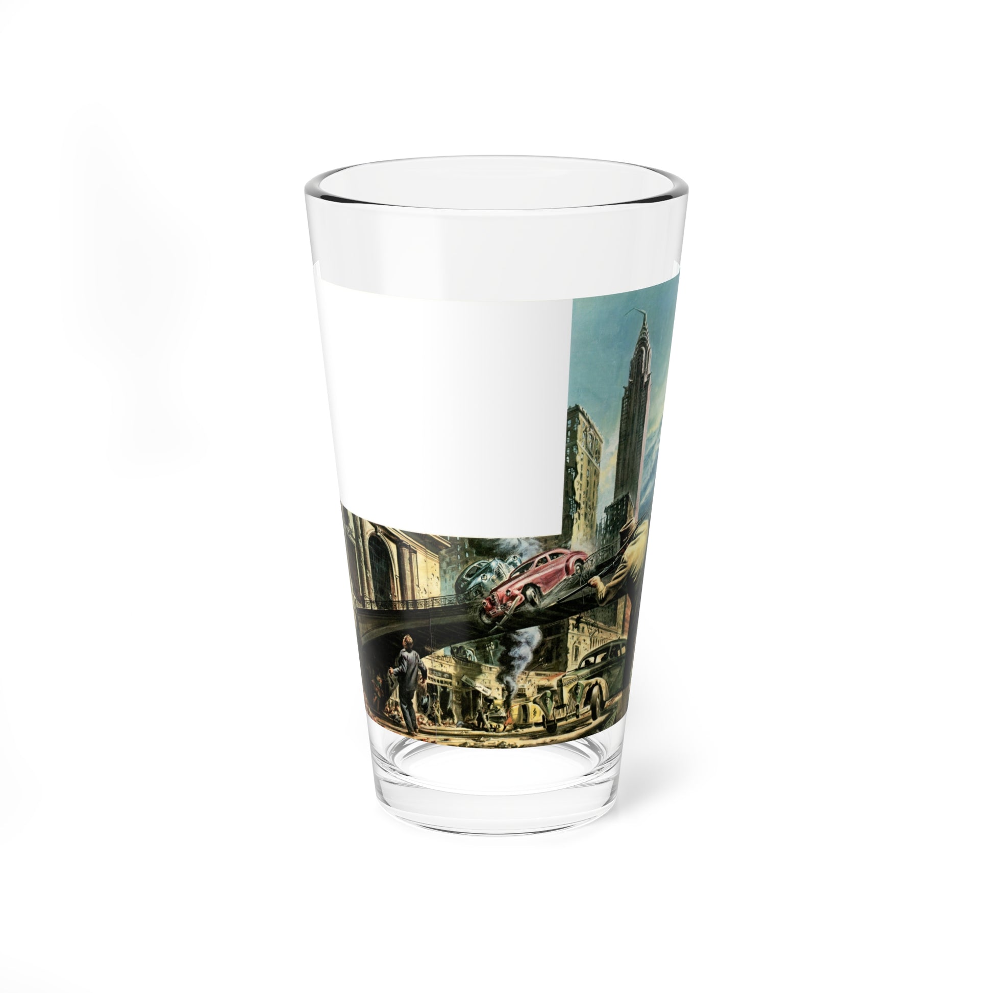 Post-Apocalyptic Grand Central Station, 1947 (Magazine Illustration) Pint Glass 16oz-16oz-Go Mug Yourself